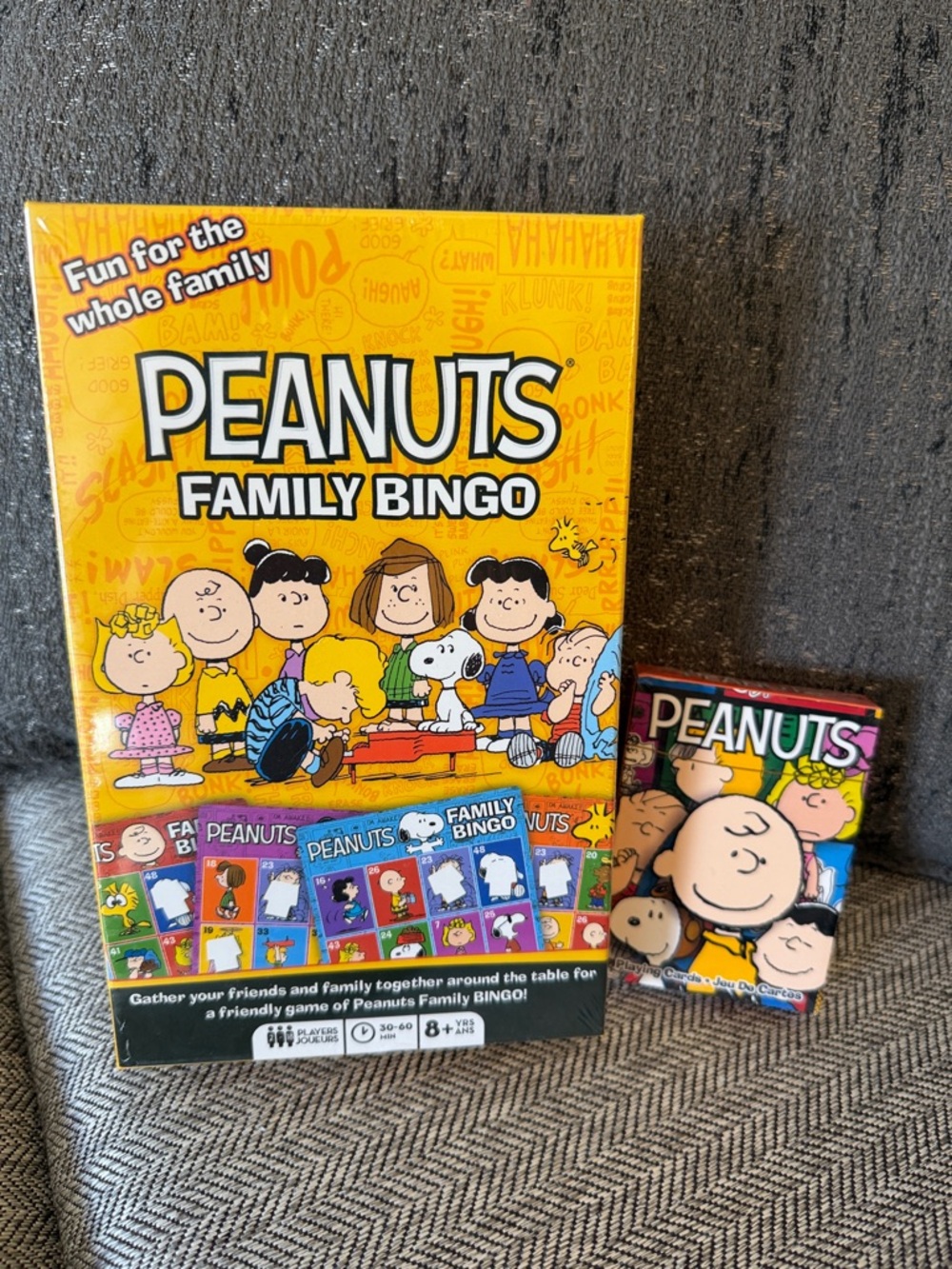 NWT Peanuts Family Bingo and Playing Cards